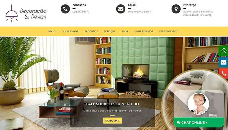 chat de atendimento online